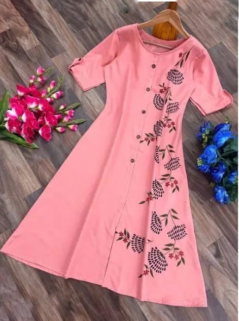 Multicolor Anarkali kurti