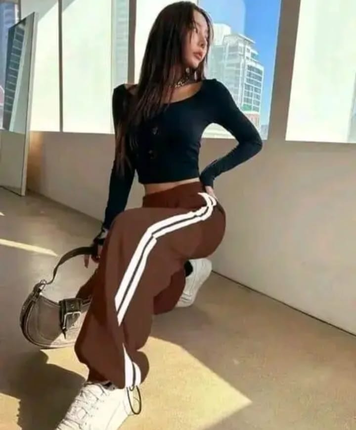 Strips Lycra Style Trouser