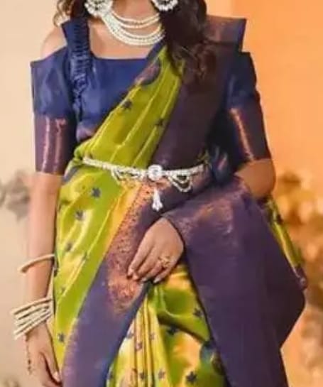 Green Banarasi Silk Saree