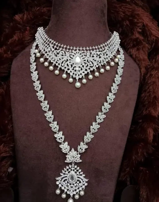 Stone Wedding Necklace & Haram Stone Jewelry