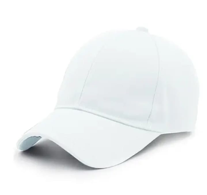 White cotton Cap