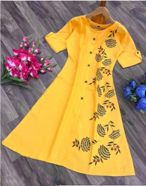 Multicolor Anarkali kurti