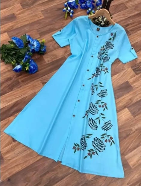 Multicolor Anarkali kurti