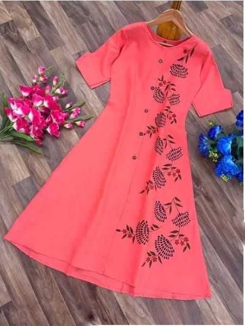 Multicolor Anarkali kurti