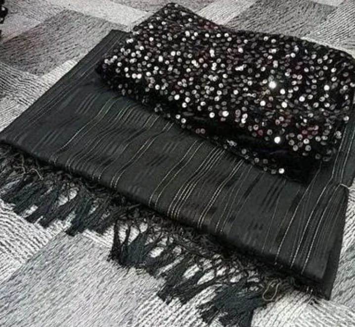 Marble Georgette Party Wear Saree with Separate Shiny Blouse