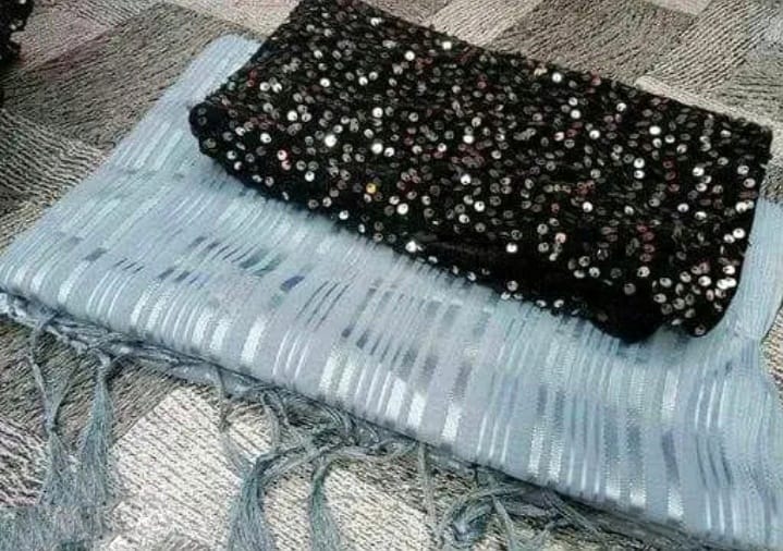 Marble Georgette Party Wear Saree with Separate Shiny Blouse