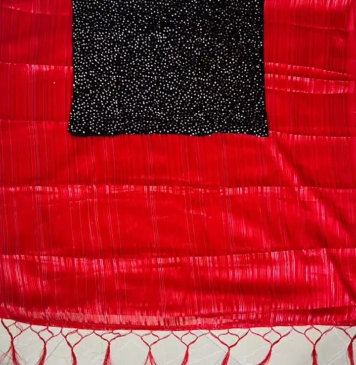 Marble Georgette Party Wear Saree with Separate Shiny Blouse