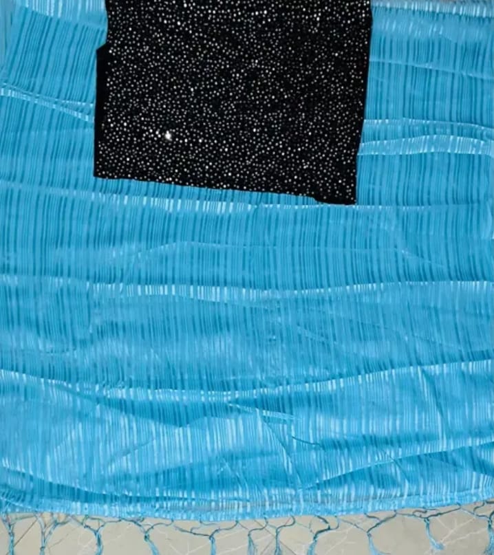 Marble Georgette Party Wear Saree with Separate Shiny Blouse