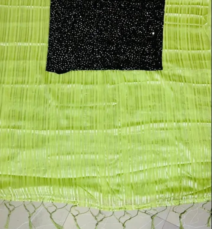 Marble Georgette Party Wear Saree with Separate Shiny Blouse