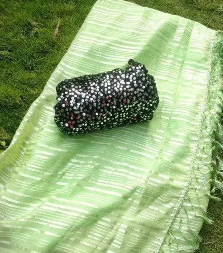 Marble Georgette Party Wear Saree with Separate Shiny Blouse