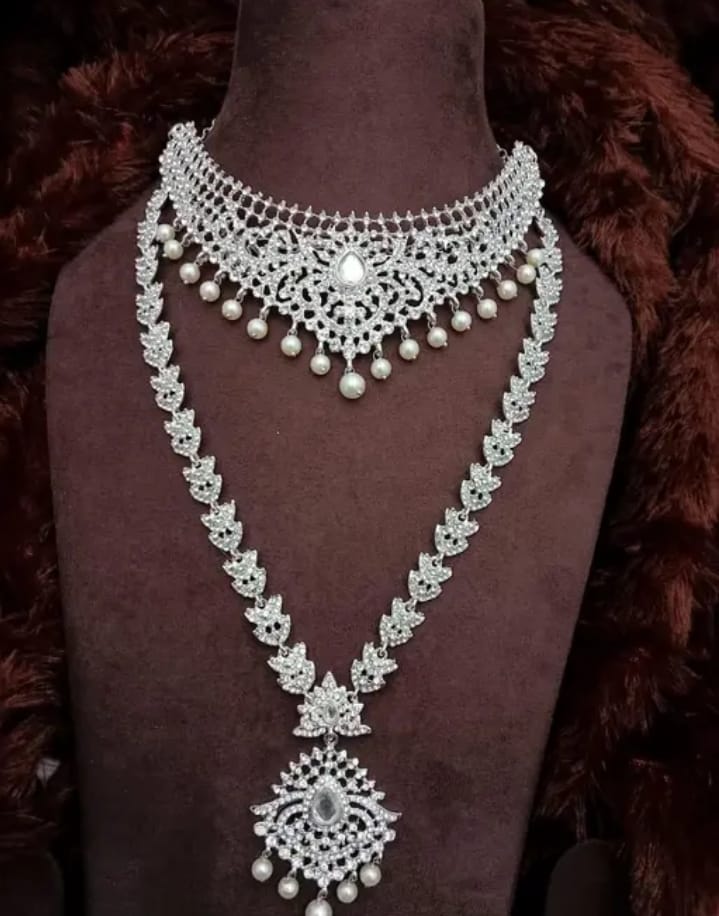 Stone Wedding Necklace &amp; Haram Stone Jewelry