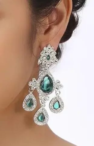Crystal Light Green Earring